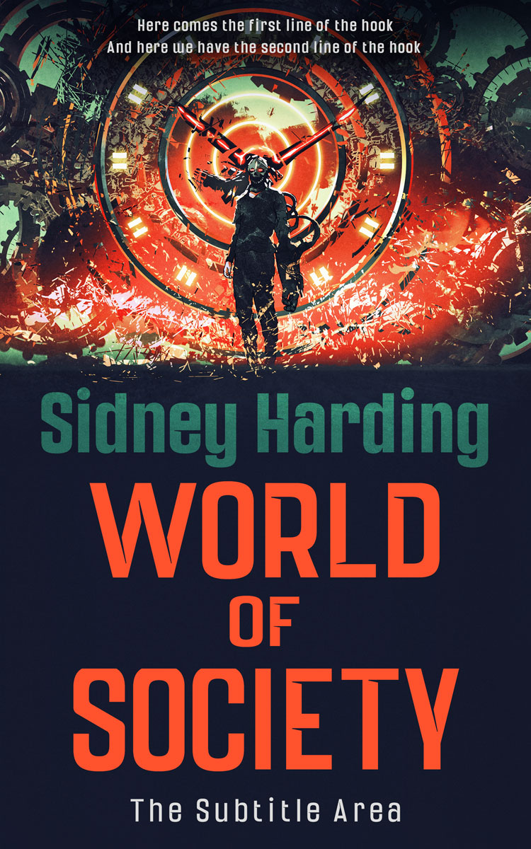 2D view of Burnt Sienna #13951 - Premade Science Fiction Book Cover | BookCoverZone