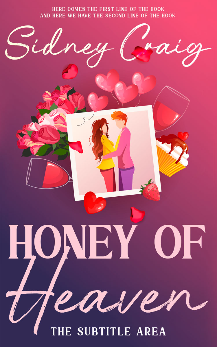 2D view of Blush #13962 - Premade Romance Book Cover