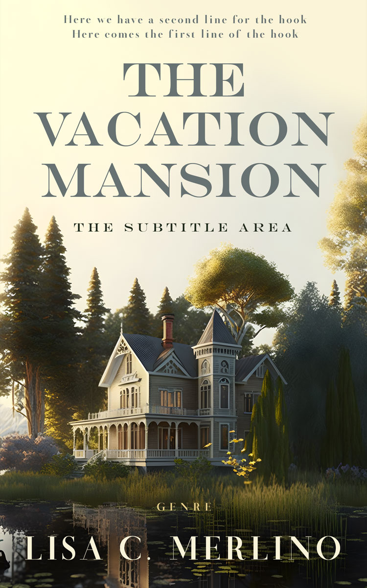 2D view of Premade Literary Fiction Book Cover - Log Cabin