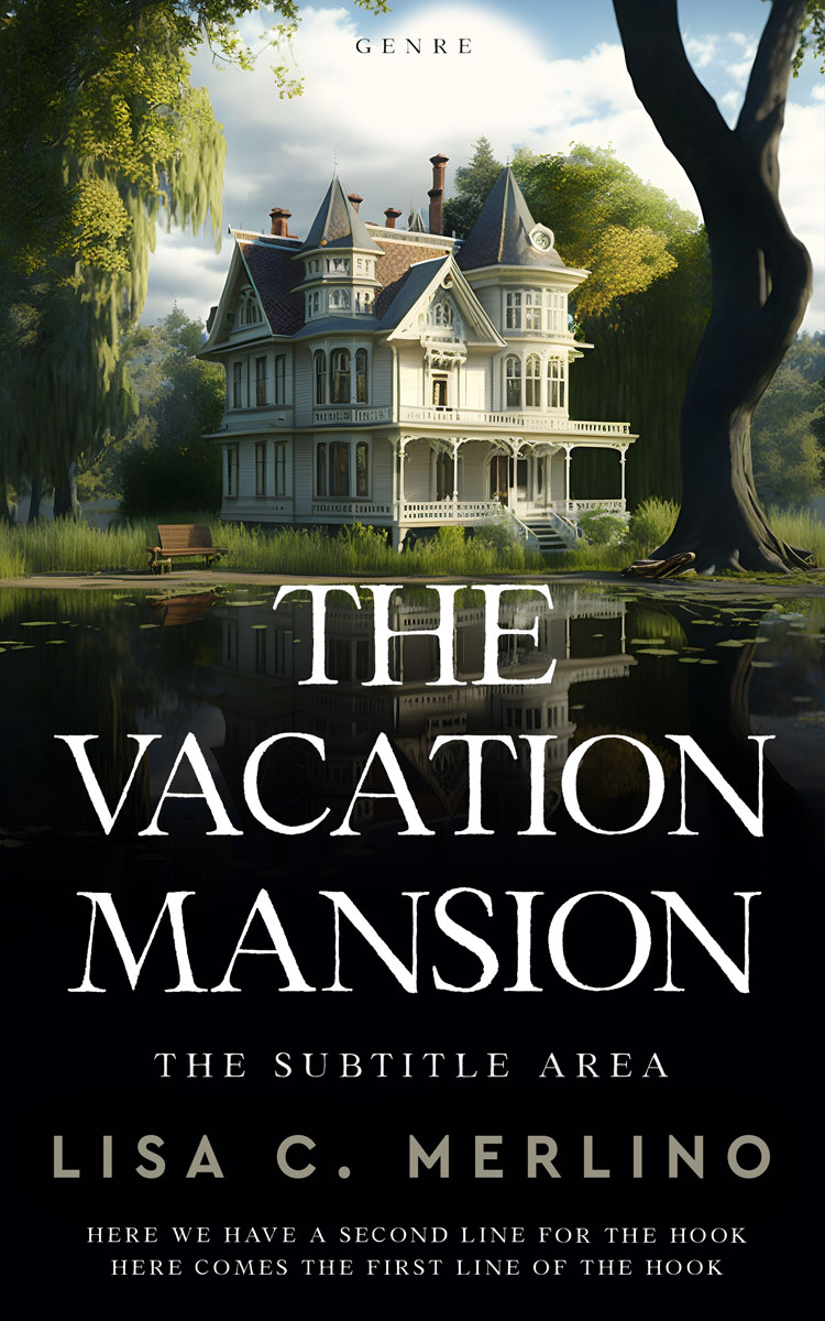 2D view of Foggy Gray #13979 - Premade Literary Fiction Book Cover