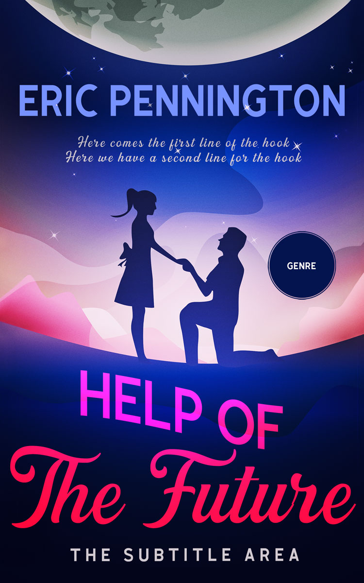 2D view of Blue Zodiac #14033 - Premade Romance Book Cover