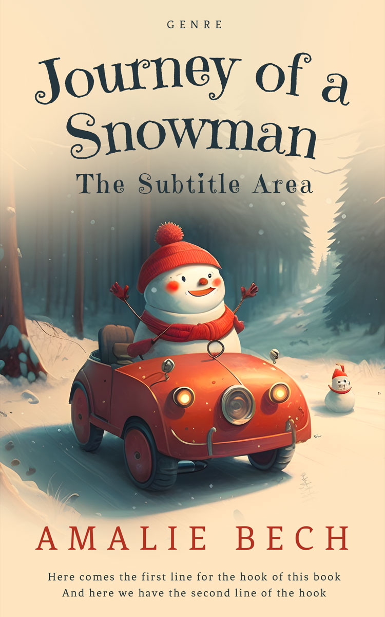 2D view of Premade Children's Book Cover - Mako