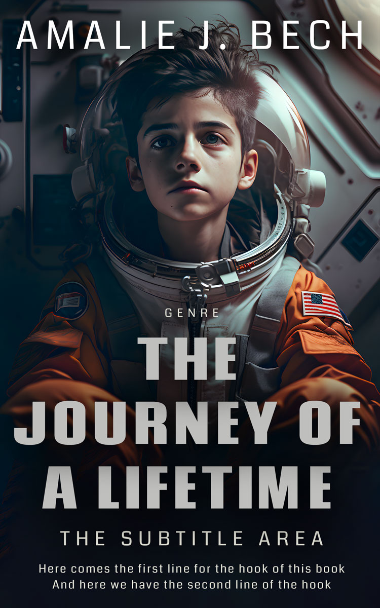 2D view of Mirage #14047 - Premade Science Fiction Book Cover