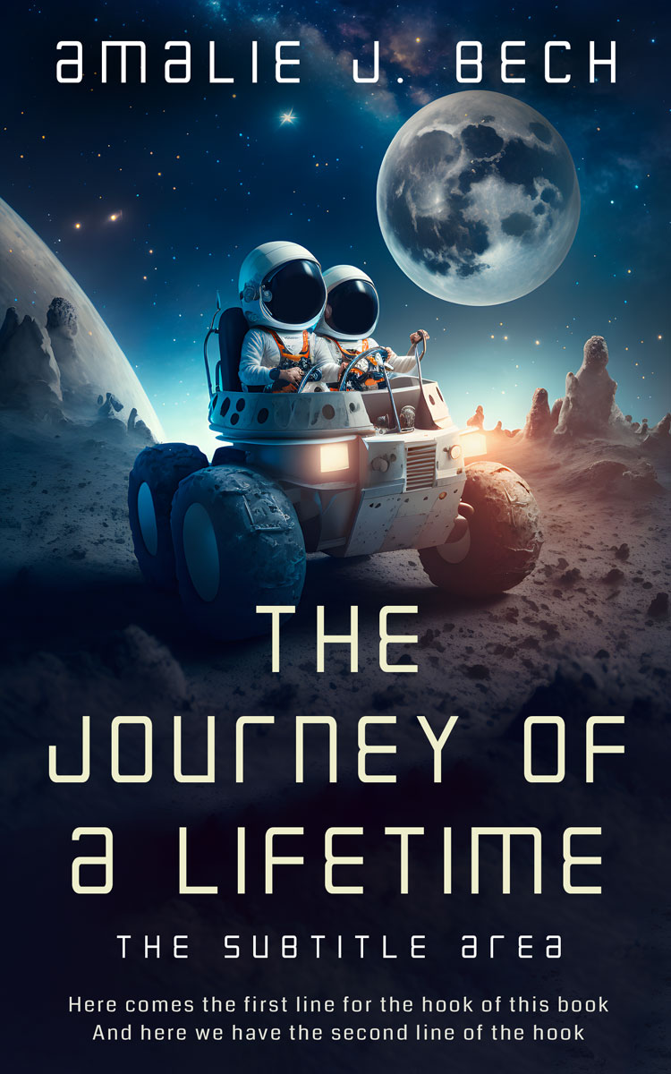 2D view of Mirage #14052 - Premade Science Fiction Book Cover