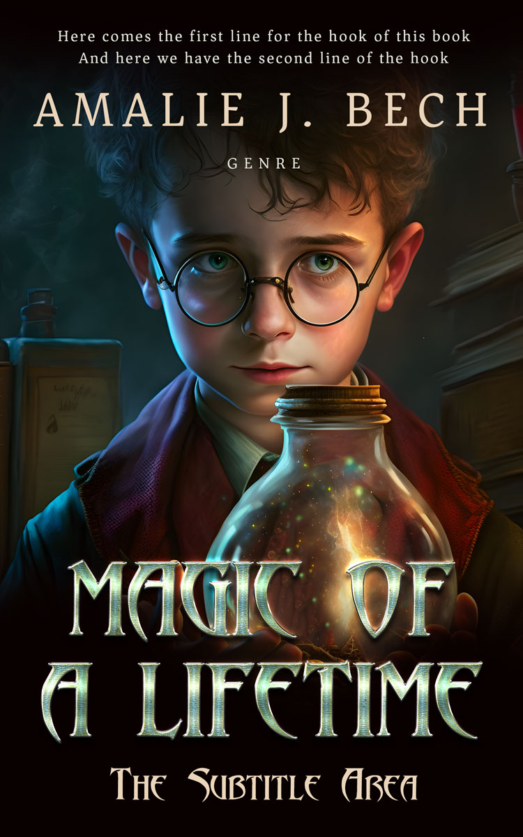 2D view of Zeus #14058 - Premade Fantasy Book Cover