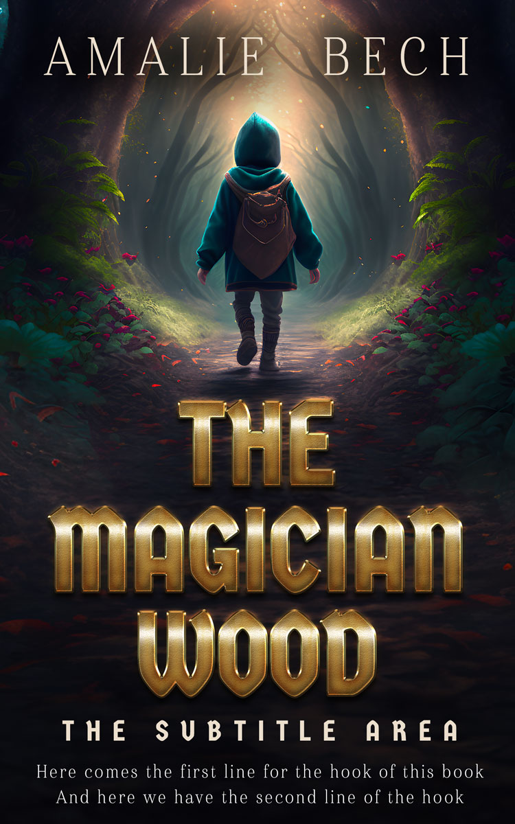 2D view of Premade Paranormal & Urban Book Cover - Shark