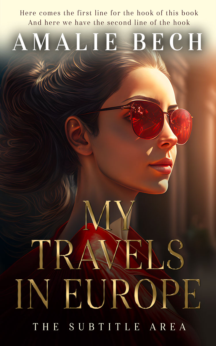 2D view of Cameo #14075 - Premade Abstract Book Cover