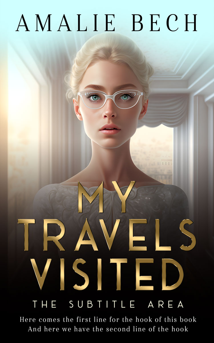 2D view of Premade Chick Lit Book Cover - Kangaroo