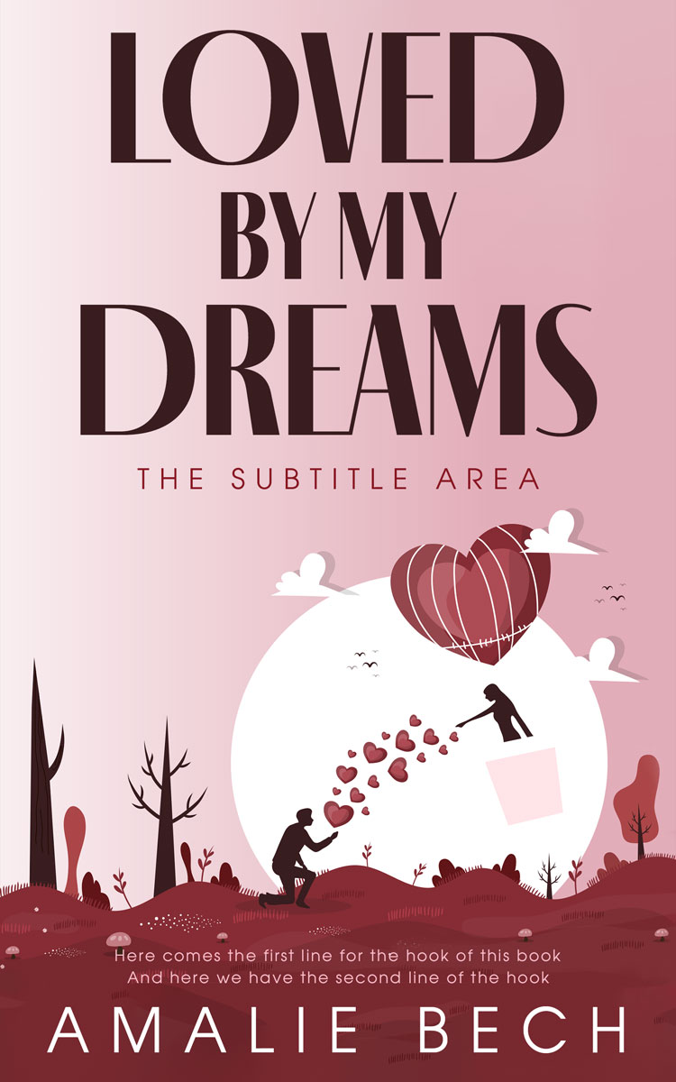 2D view of Premade Romance Book Cover - Tawny Port