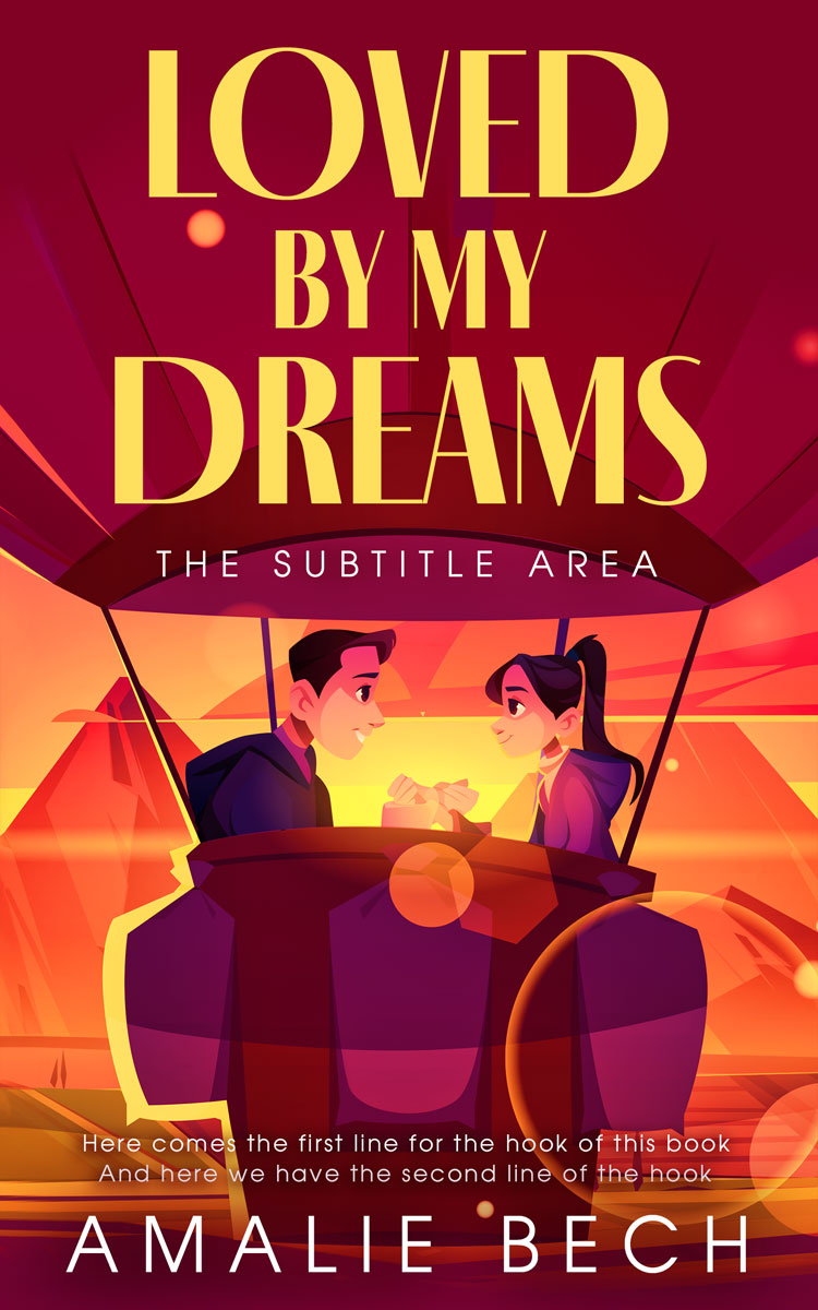 2D view of Premade Romance Book Cover - Monarch