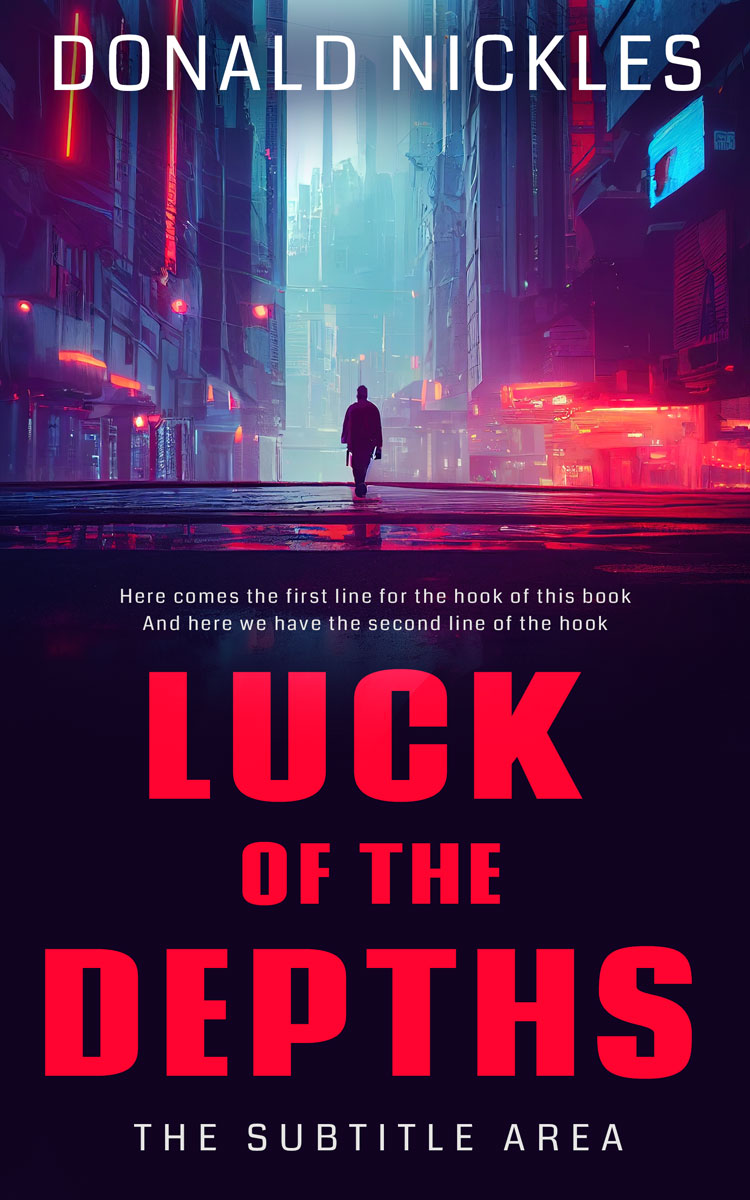 2D view of Cerise Red #14205 - Premade Mystery & Thriller & Suspense Book Cover