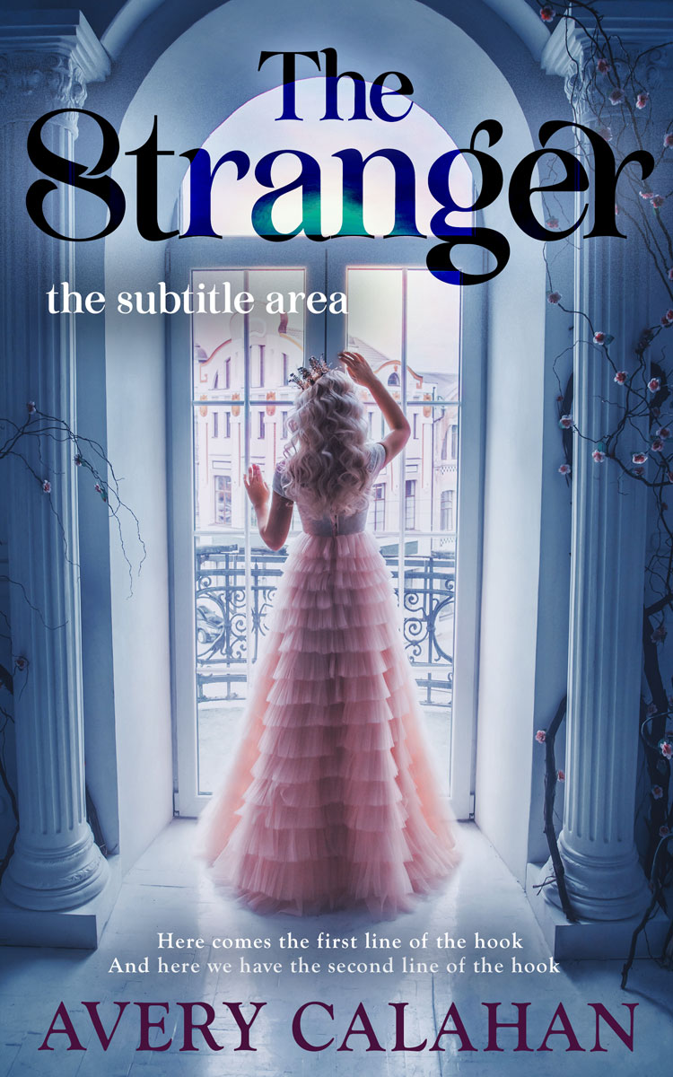 2D view of Premade Chick Lit Book Cover - Waikawa Gray