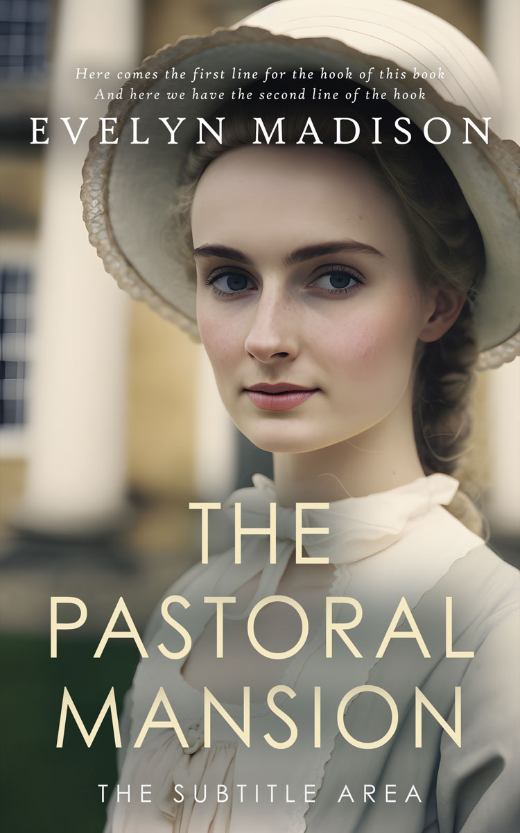 2D view of Premade Historical Book Cover - Olive Haze