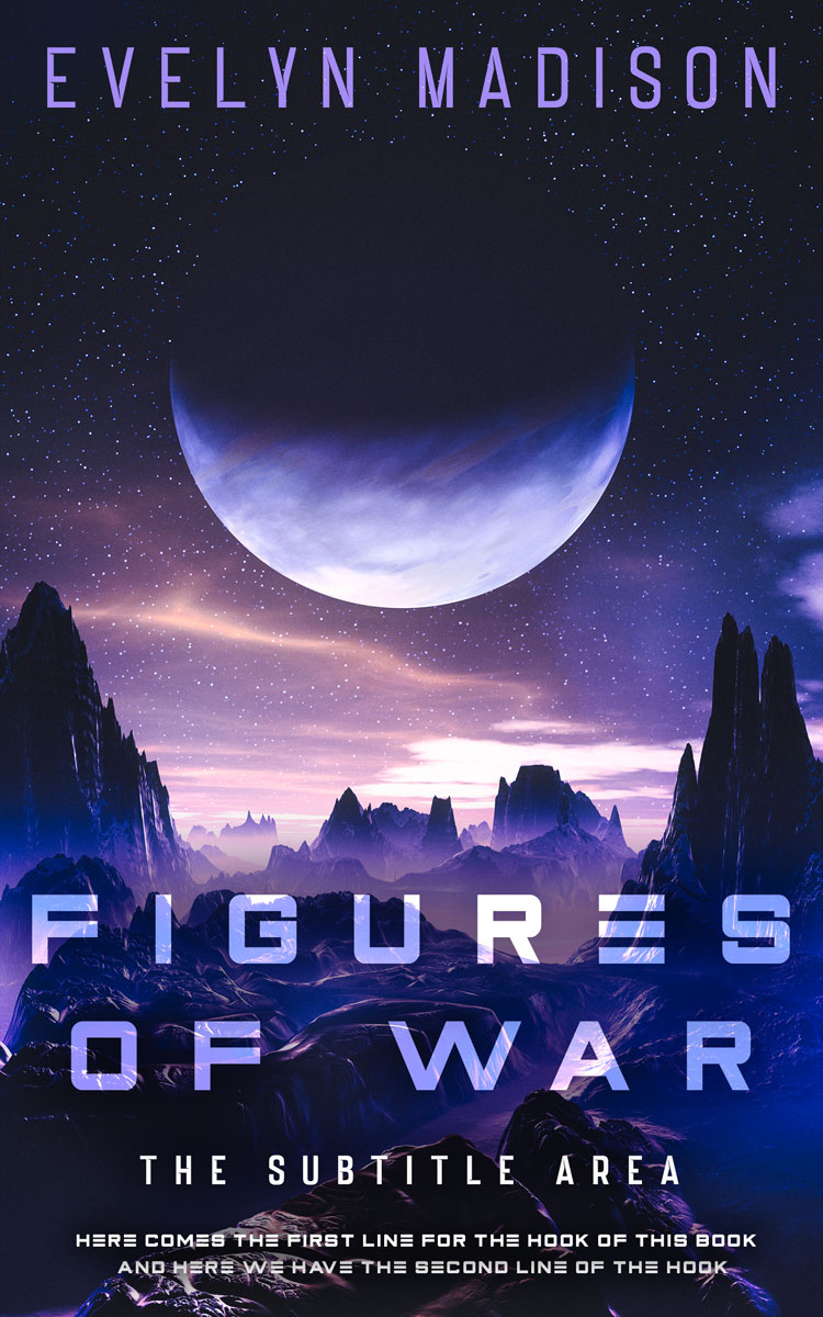 2D view of Premade Science Fiction Book Cover - Mirage