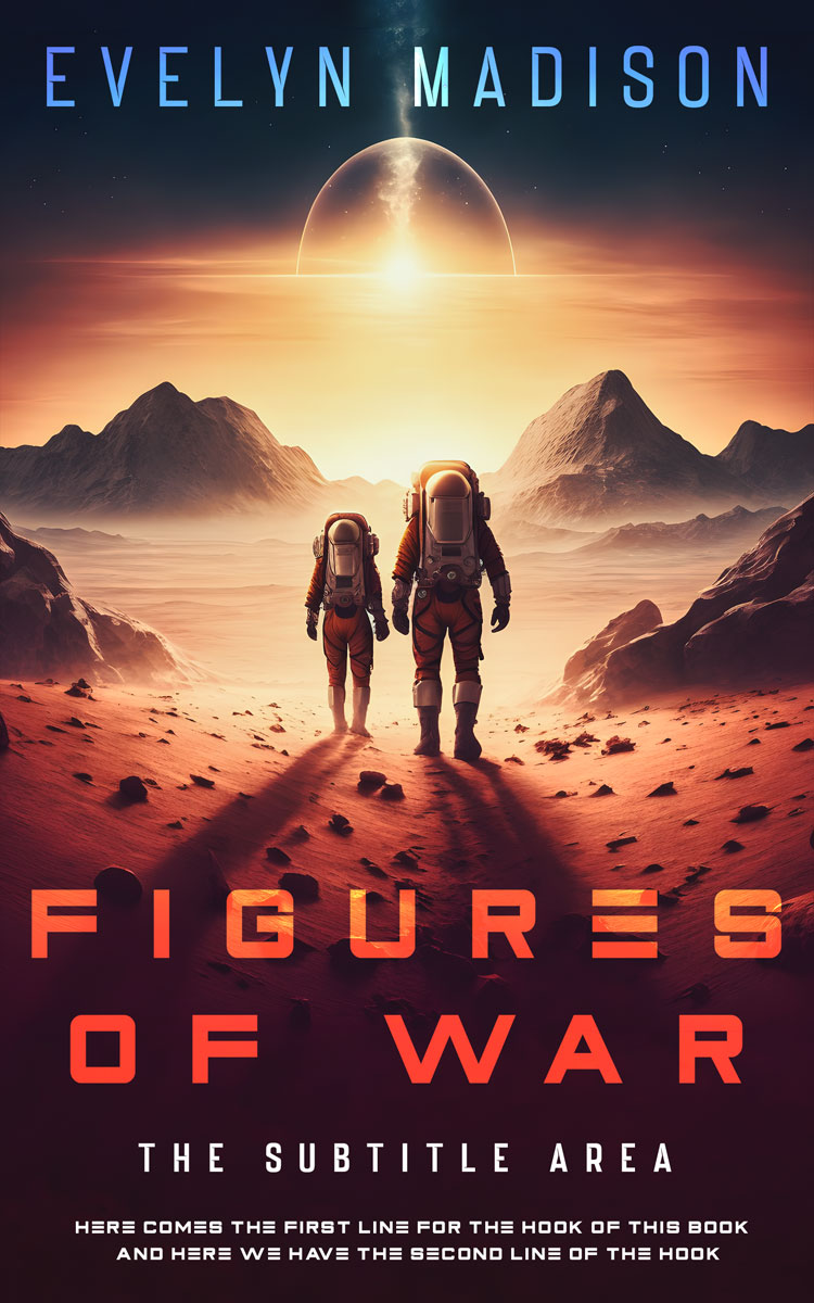 2D view of Tonys Pink #14296 - Premade Science Fiction Book Cover