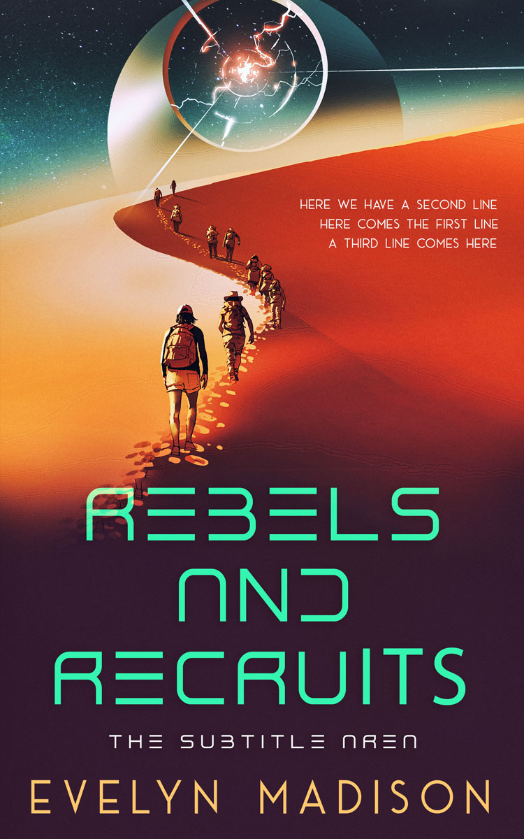 2D view of Livid Brown #14305 - Premade Science Fiction Book Cover