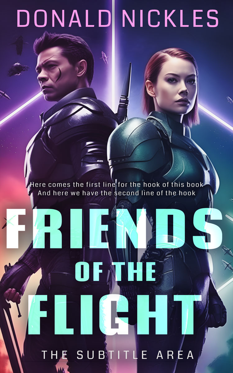 2D view of Steel Gray #14315 - Premade Romance Book Cover