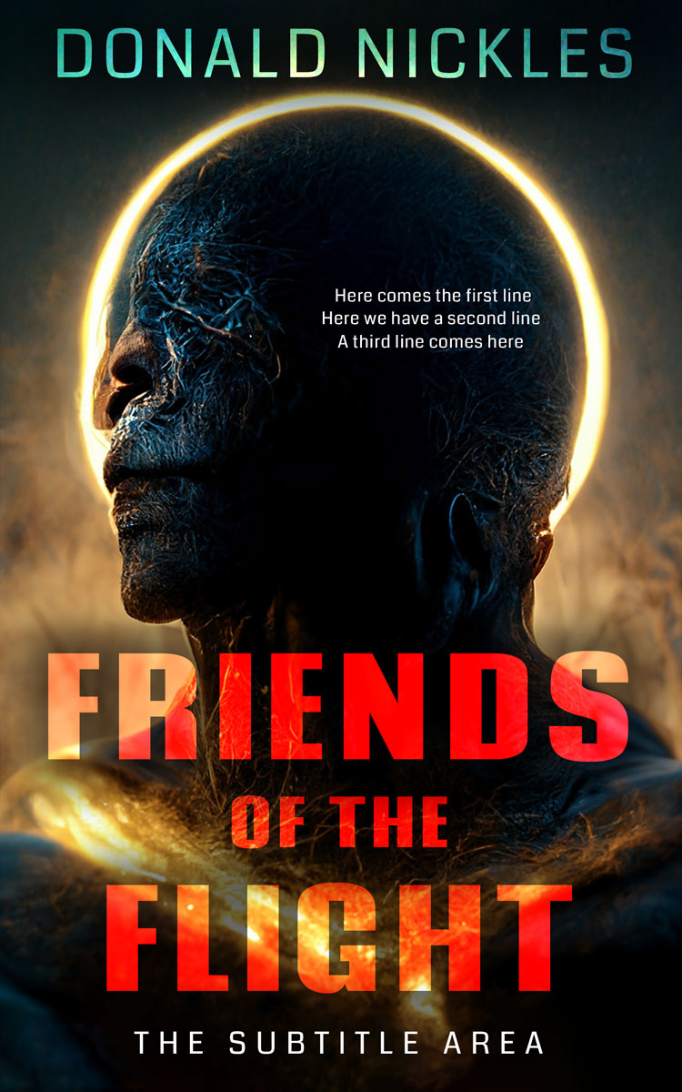 2D view of Raw Sienna #14319 - Premade Science Fiction Book Cover