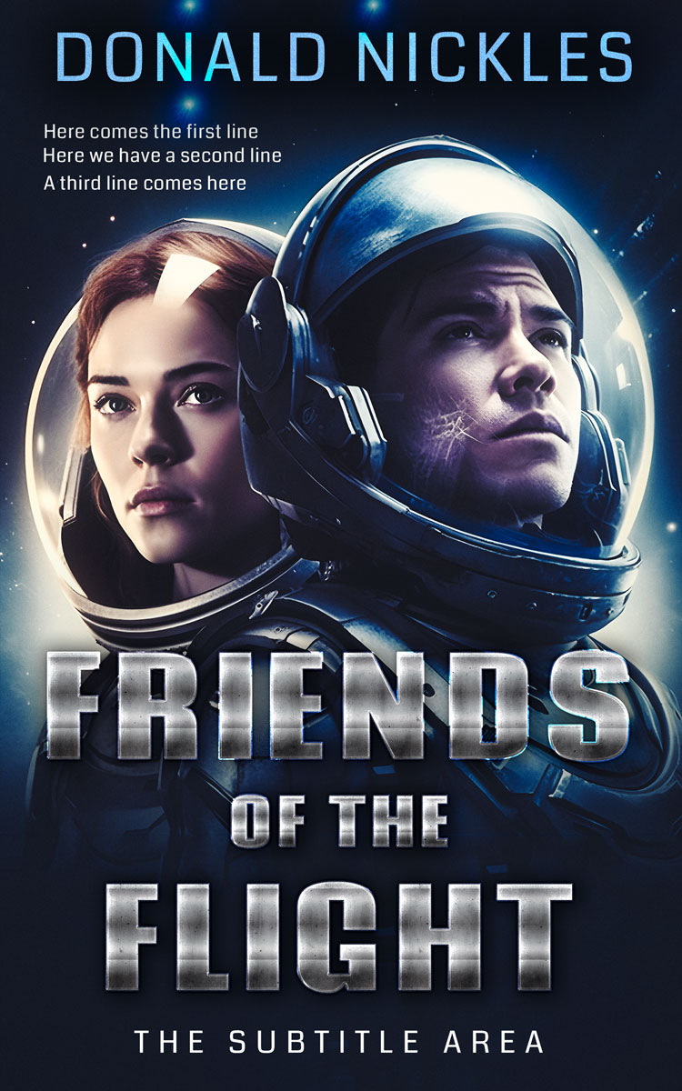 2D view of Mirage #14320 - Premade Science Fiction Book Cover