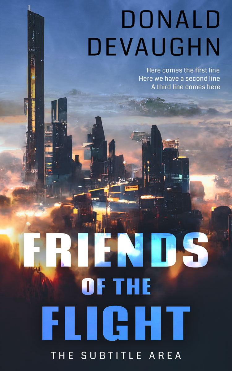 2D view of Premade Science Fiction Book Cover - Ebony Clay