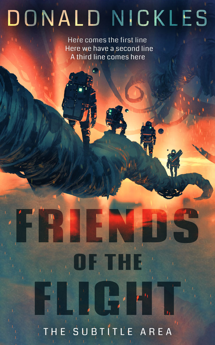 2D view of Limed Spruce #14326 - Premade Science Fiction Book Cover