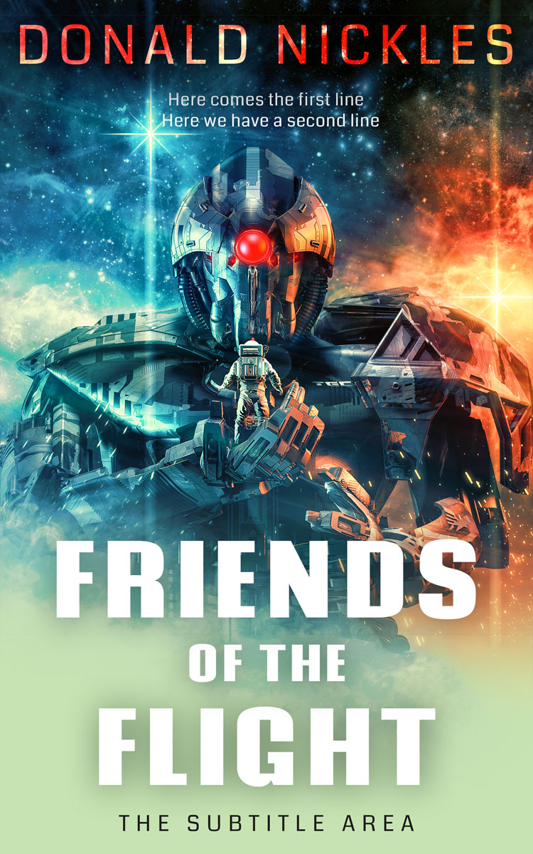 2D view of Yuma #14327 - Premade Science Fiction Book Cover