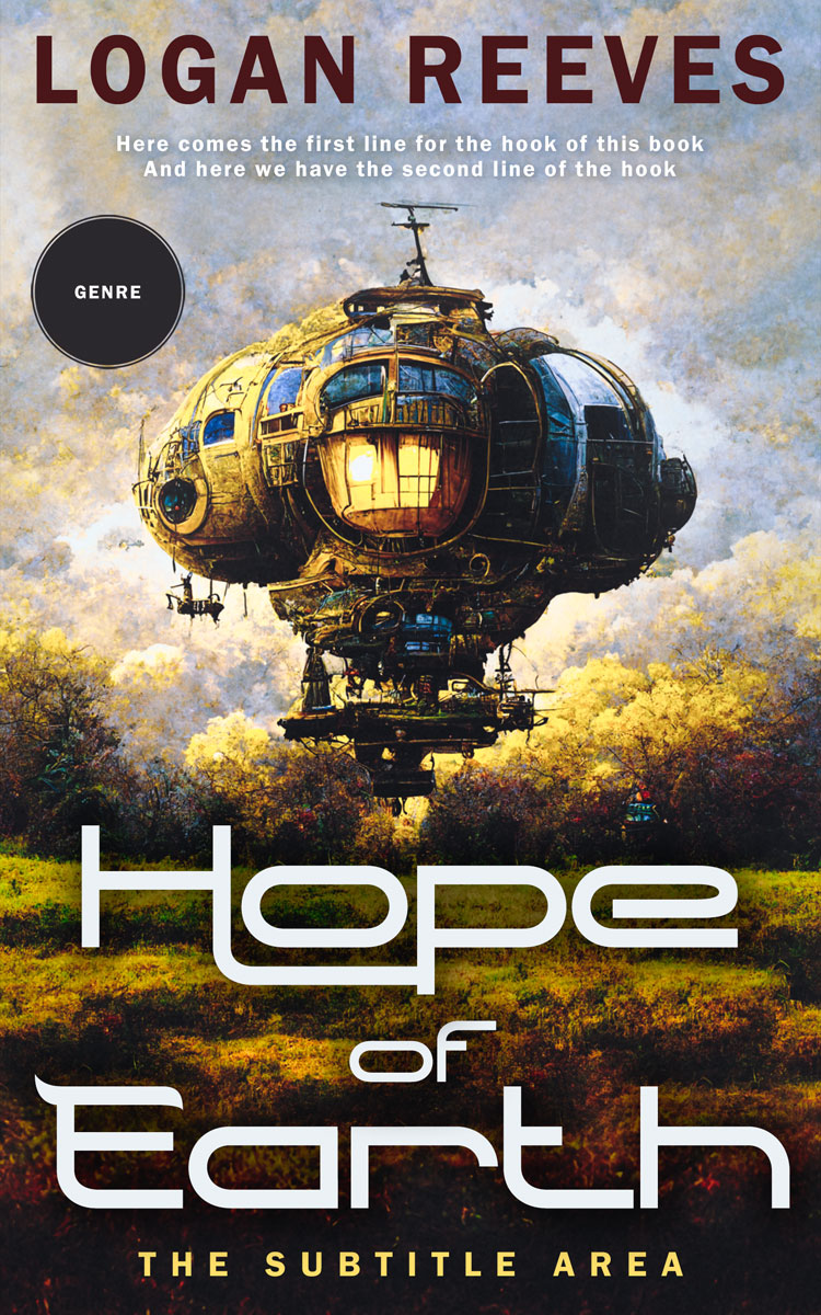 2D view of Premade Science Fiction Book Cover - Cloud