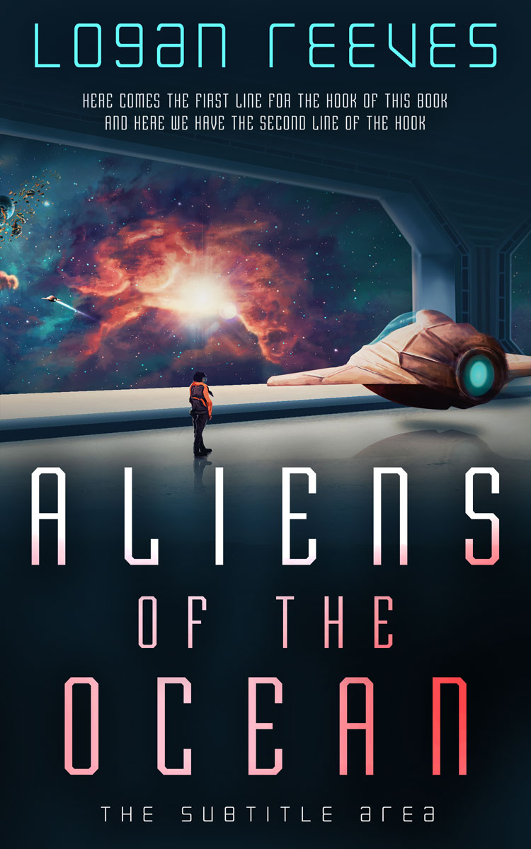 2D view of Premade Science Fiction Book Cover - Big Stone