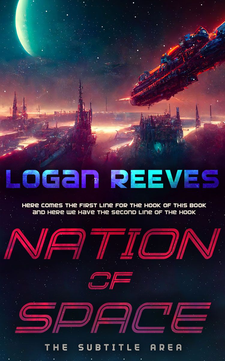 2D view of Cadillac #14351 - Premade Science Fiction Book Cover