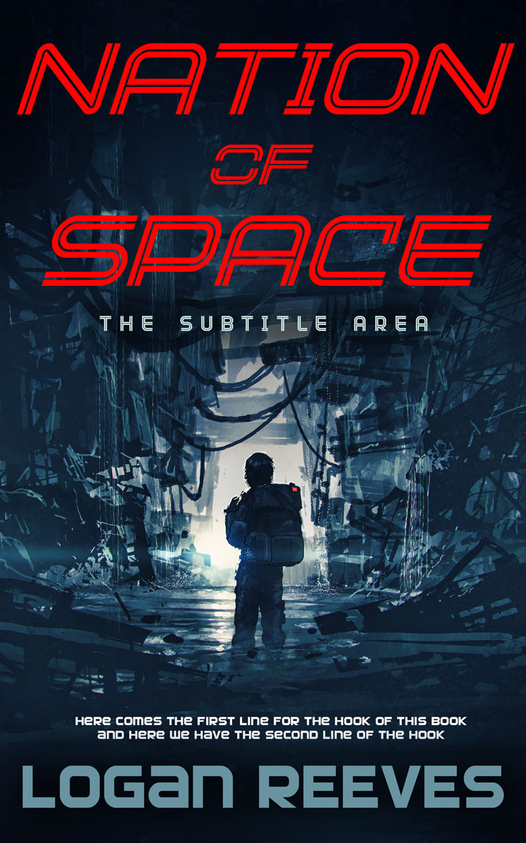 2D view of Big Stone #14359 - Premade Science Fiction Book Cover