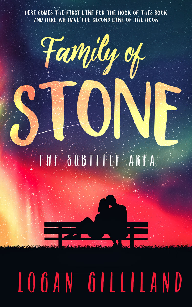 2D view of Apricot #14369 - Premade Romance Book Cover