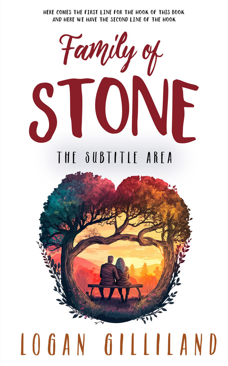 2D view of Lotus #14370 - Premade Romance Book Cover