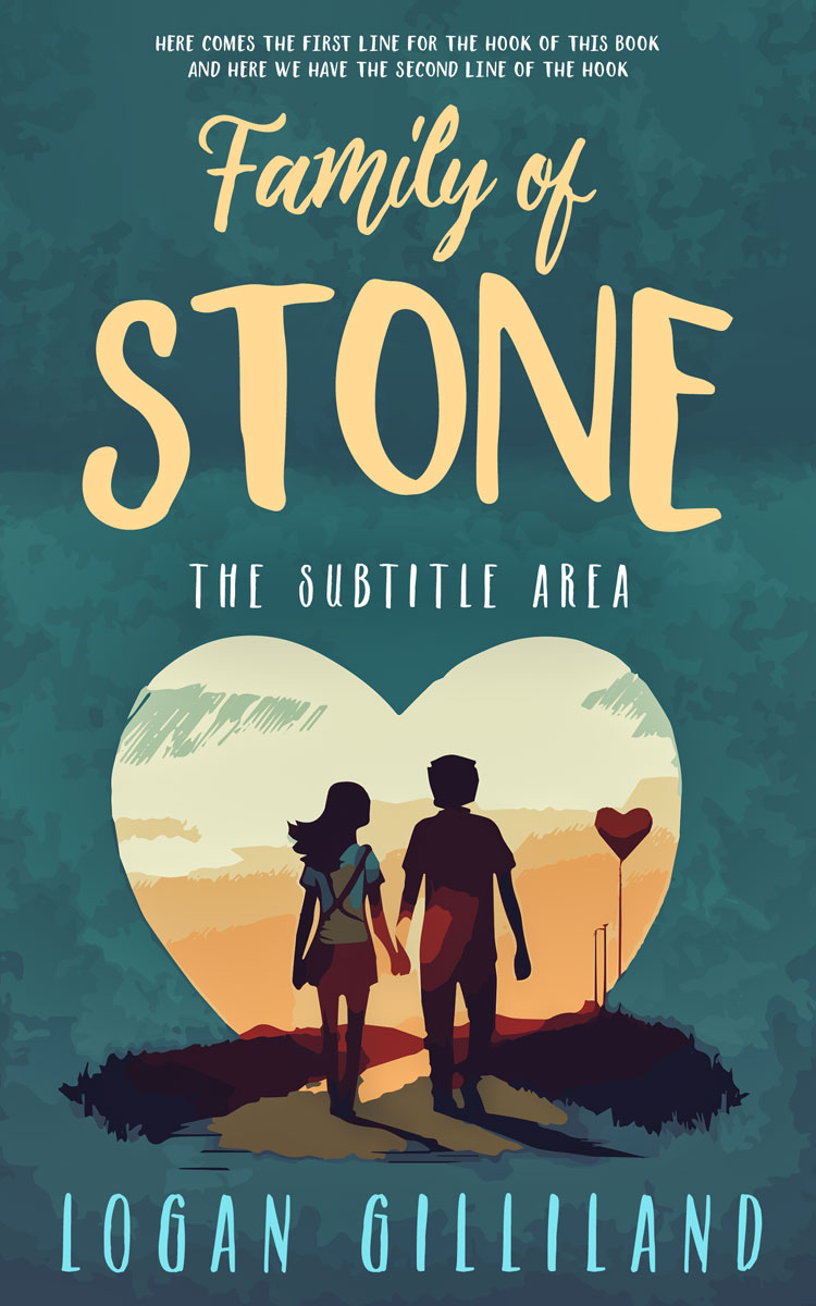 2D view of Casal #14371 - Premade Romance Book Cover