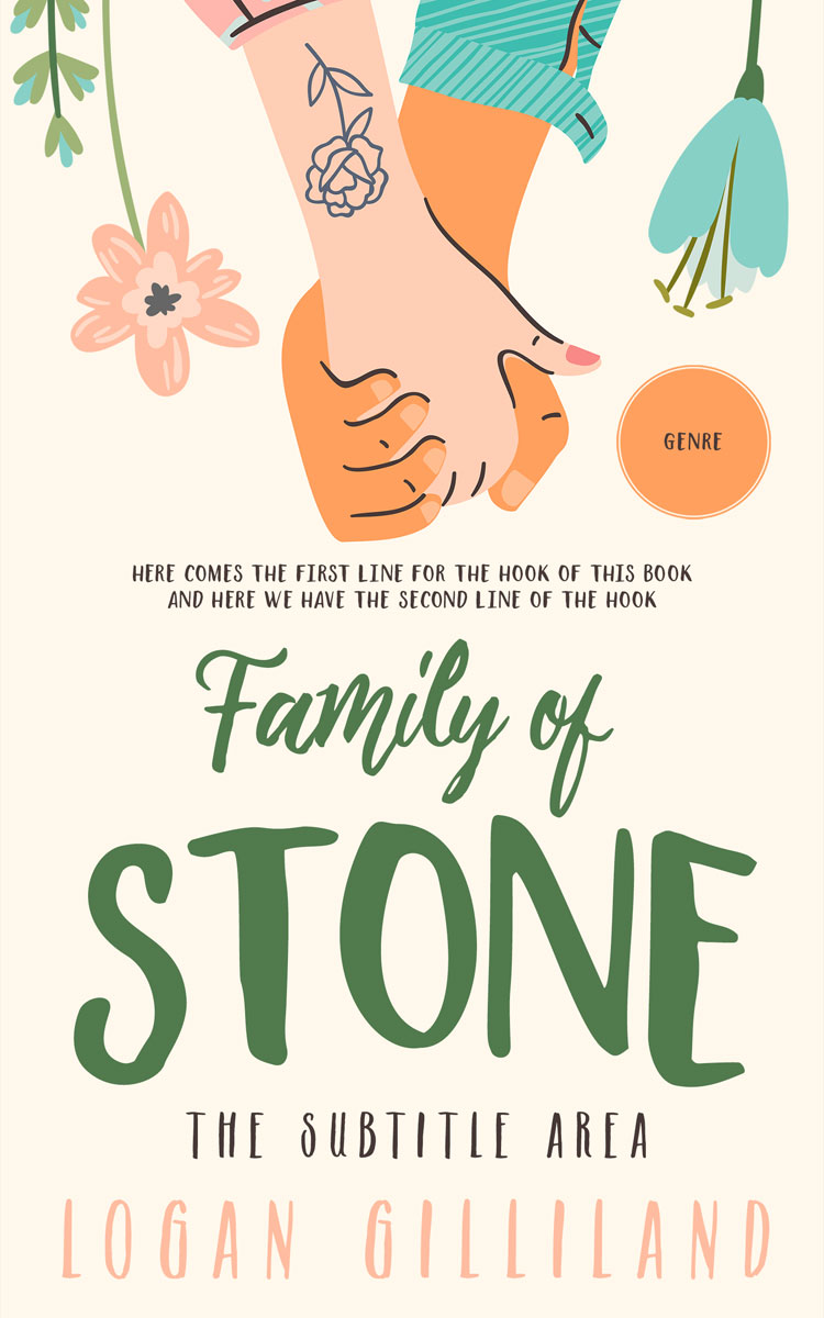 2D view of Premade Romance Book Cover - Rum Swizzle