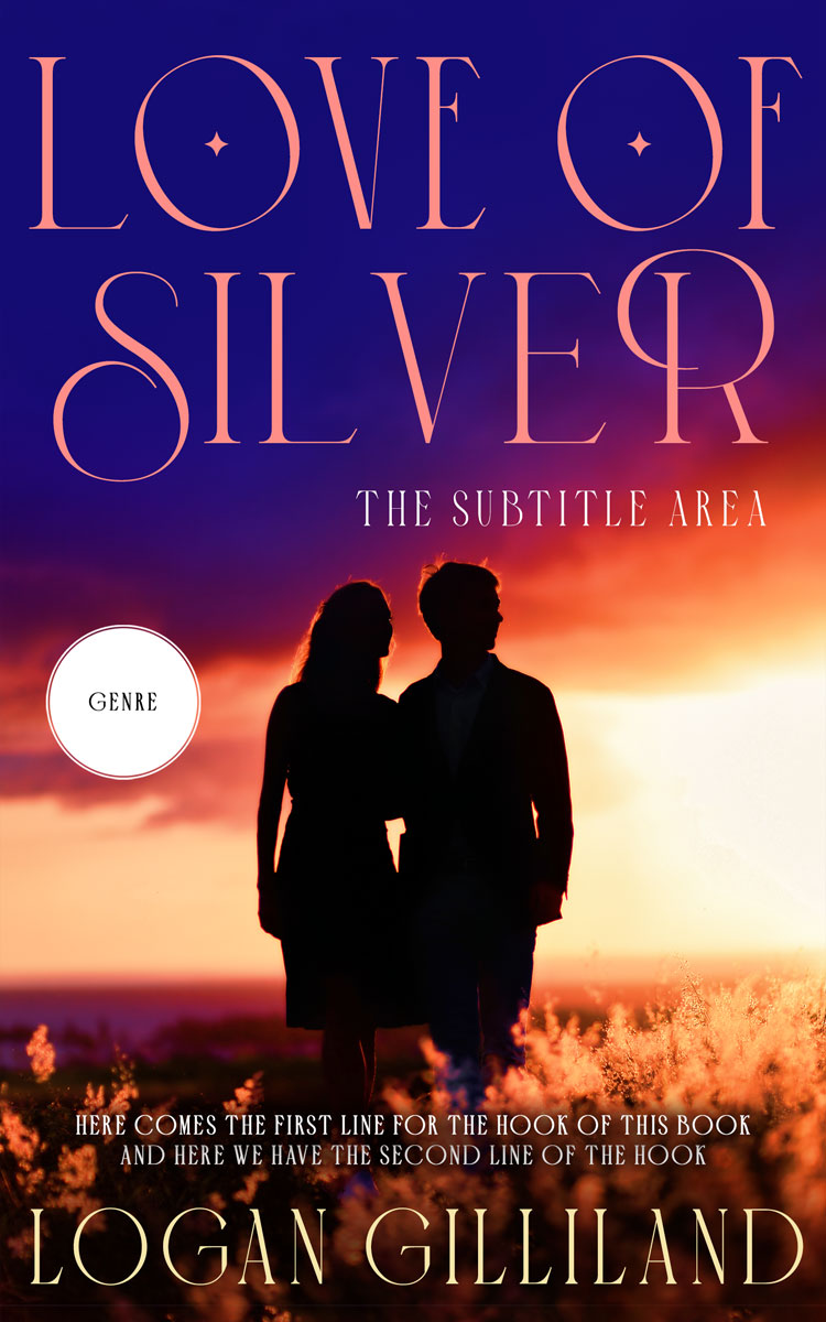 2D view of Apricot #14391 - Premade Romance Book Cover