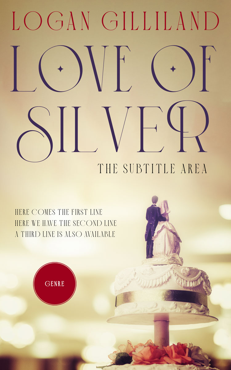 2D view of Grain Brown #14394 - Premade Romance Book Cover