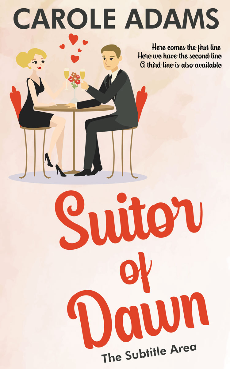 2D view of Linen #14409 - Premade Romance Book Cover