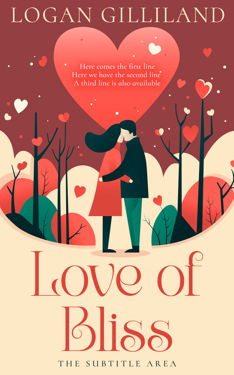 2D view of Chestnut #14419 - Premade Romance Book Cover