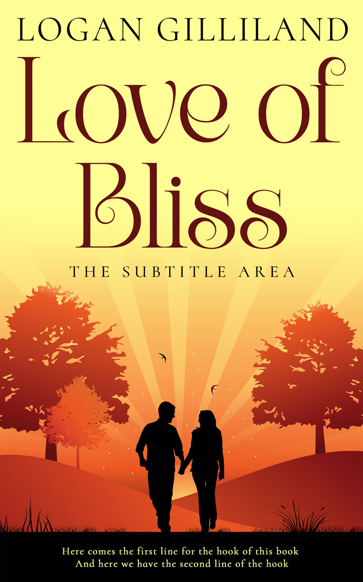 2D view of Premade Romance Book Cover - Crowshead