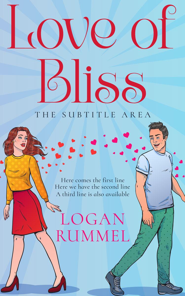 2D view of Regent St Blue #14428 - Premade Romance Book Cover