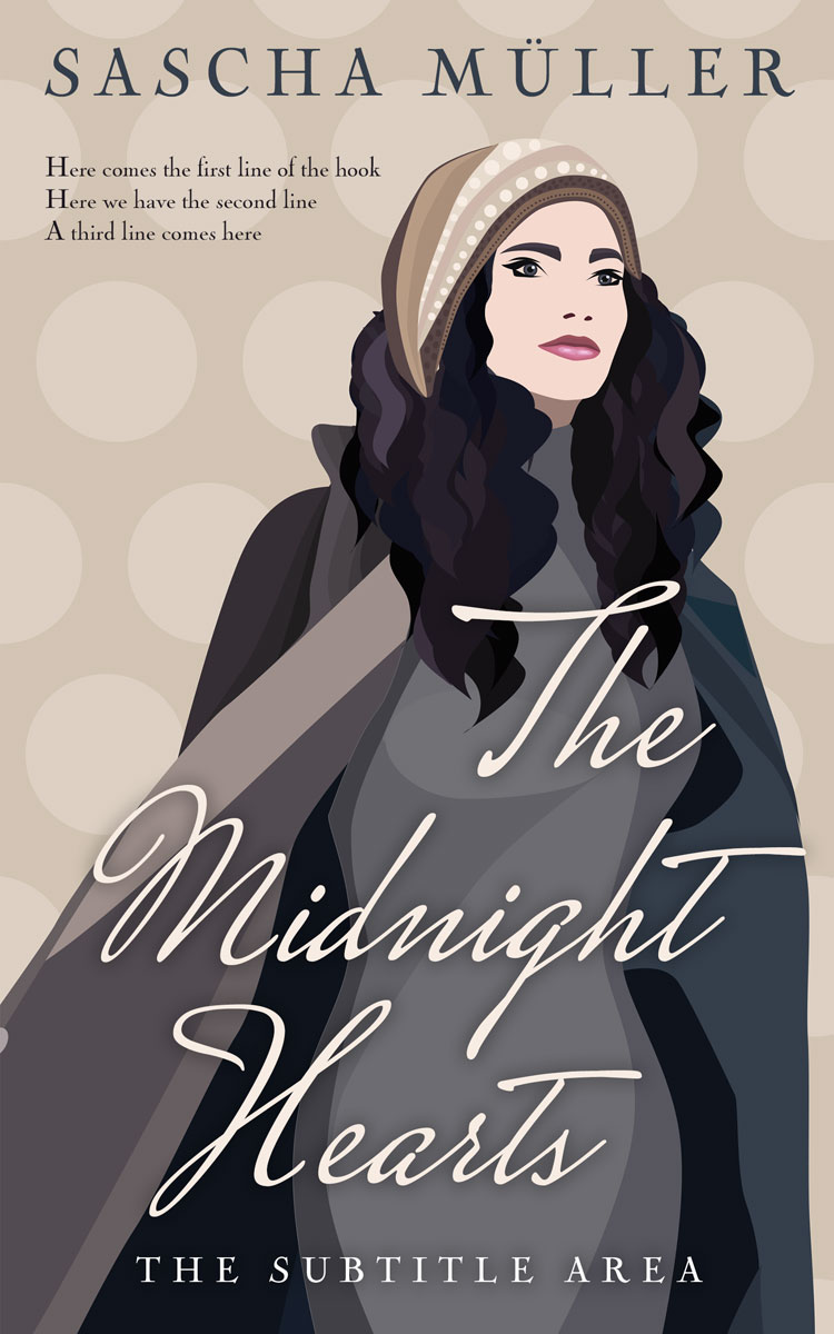 2D view of Premade Chick Lit Book Cover - Wafer