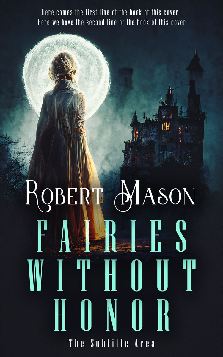 2D view of Mirage #14484 - Premade Fantasy Book Cover | BookCoverZone