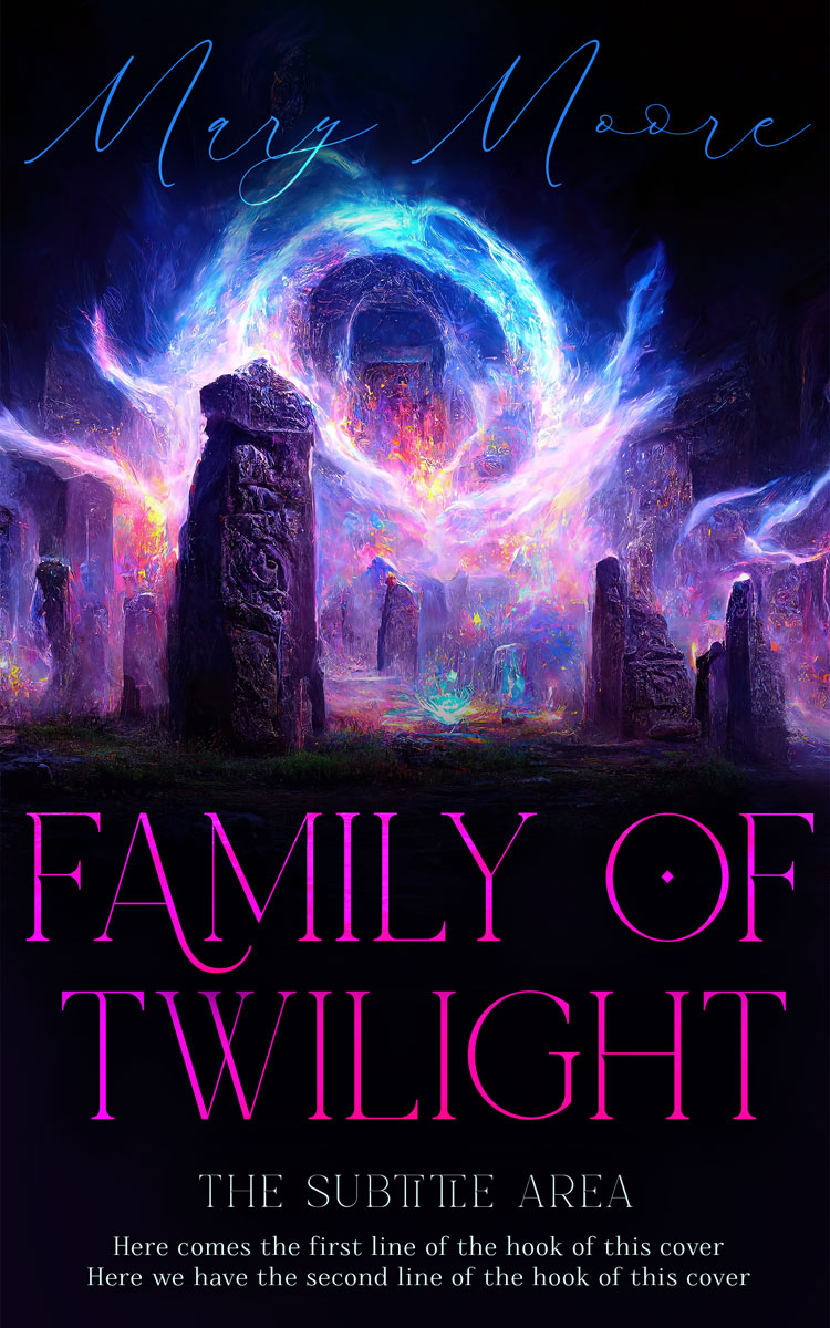 2D view of Light Wisteria #14511 - Premade Science Fiction Book Cover