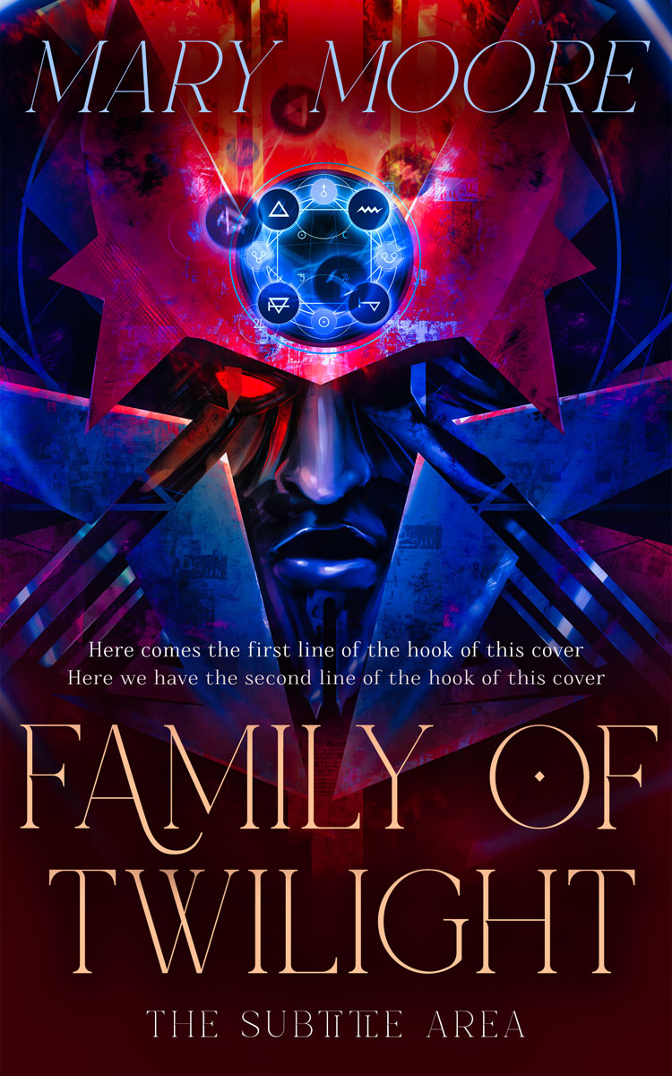 2D view of Loulou #14517 - Premade Fantasy Book Cover