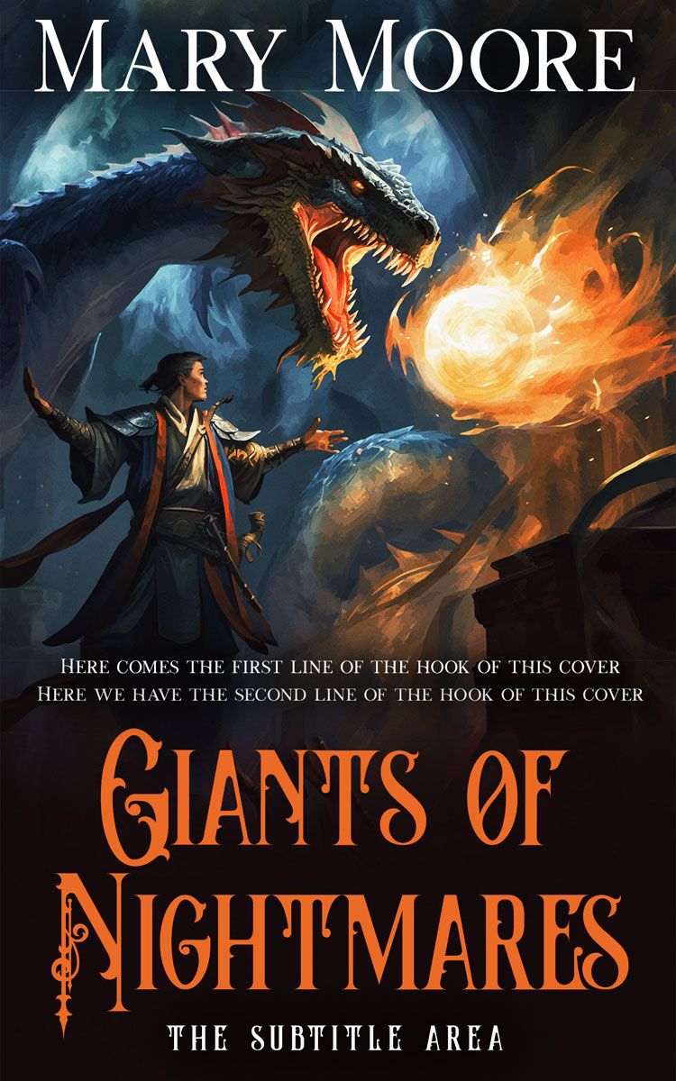 2D view of Shark #14524 - Premade Fantasy Book Cover | BookCoverZone