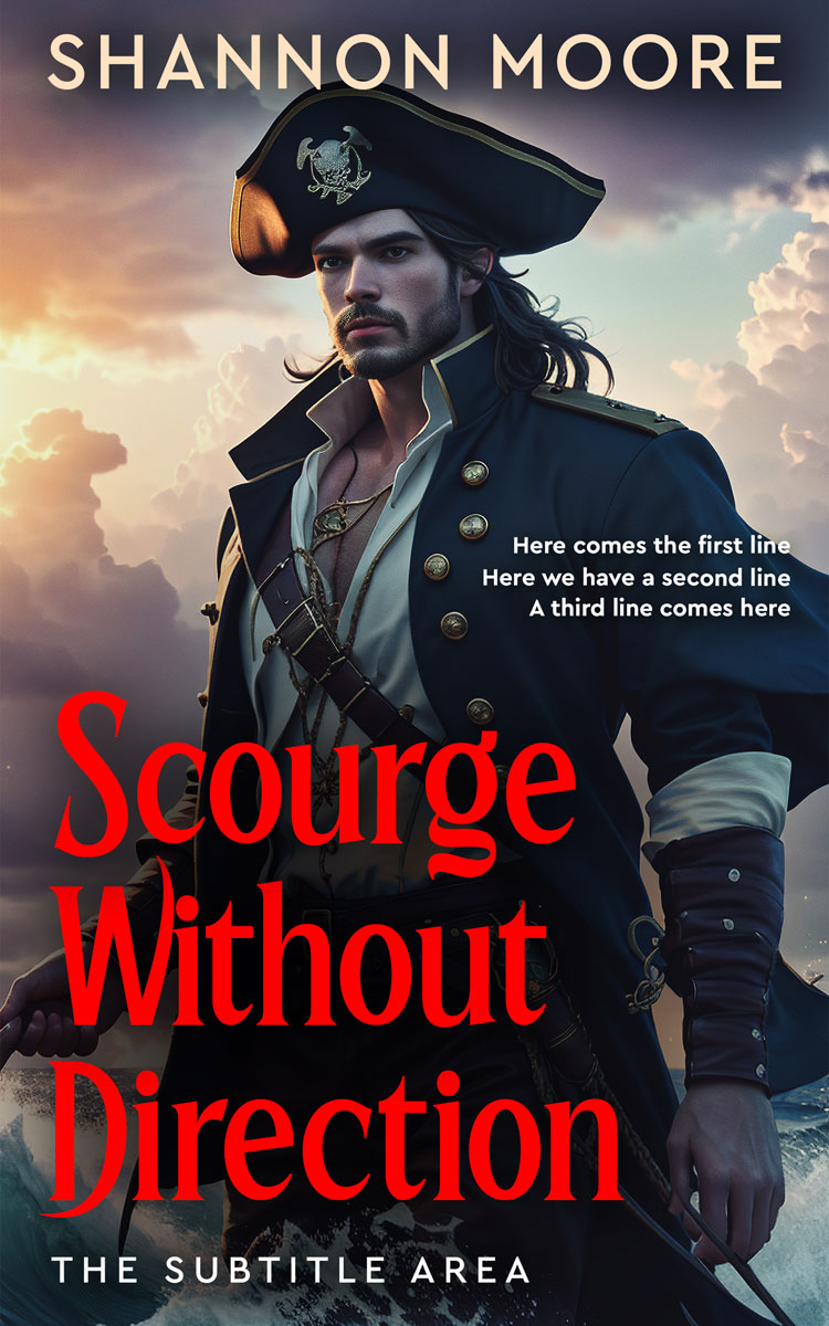 2D view of Burning Sand #14558 - Premade Historical Book Cover