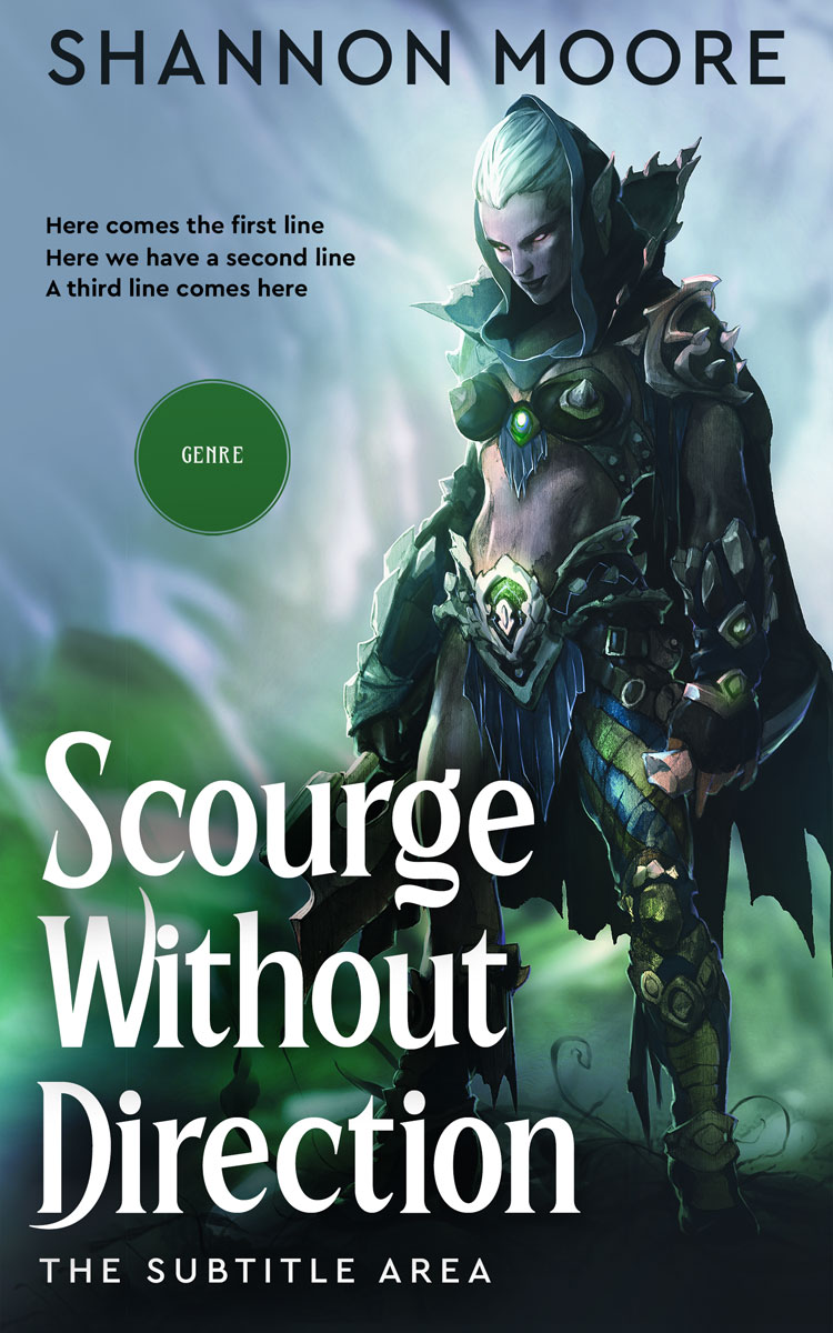 2D view of Timber Green #14575 - Premade Historical Book Cover