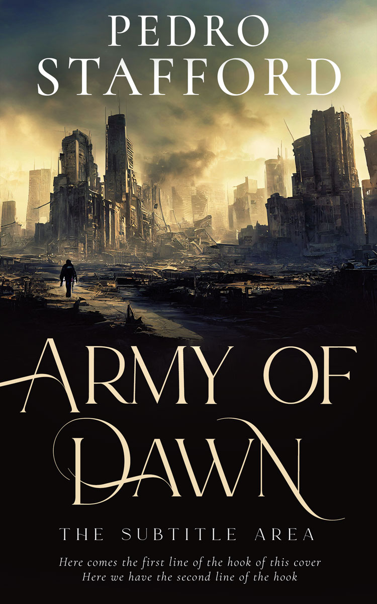 2D view of Premade Apocalyptica Book Cover - Sorrell Brown