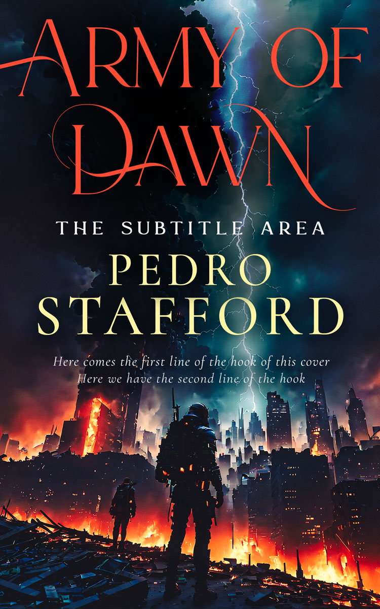 2D view of Mirage #14608 - Premade Apocalyptica Book Cover