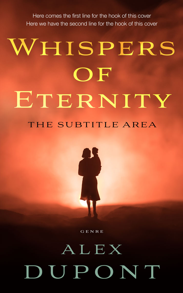 2D view of Red Damask #14626 - Premade Horror Book Cover